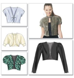 6245 MCCALLS  SS-LS SHRUGS STRETCH OR NOT PATTERN 14-20